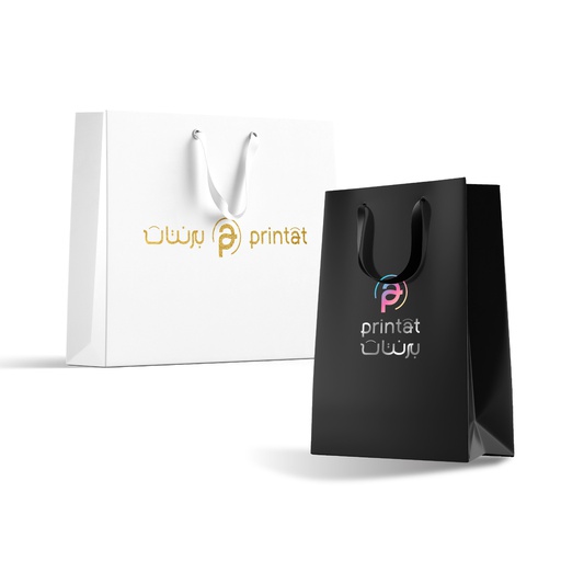 [1037] كيس ورقي فاخر مطبوع