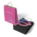 Color Kraft Paper Bag ( Multi color Logo )